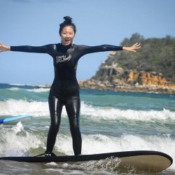 Surfing Kings Beach, Queensland