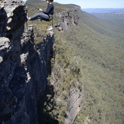 Abseiling Little River, Victoria
